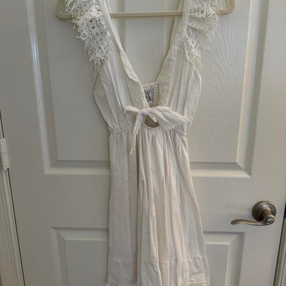 Peixoto white mini dress